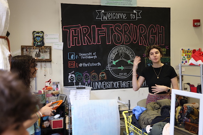Thriftsburg community outreach coordinator speaks with students
