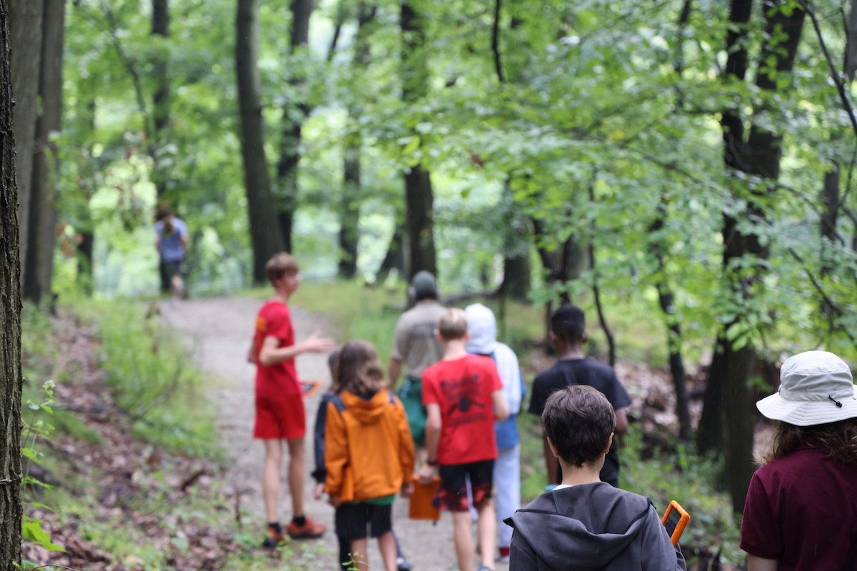 the group out on their walk